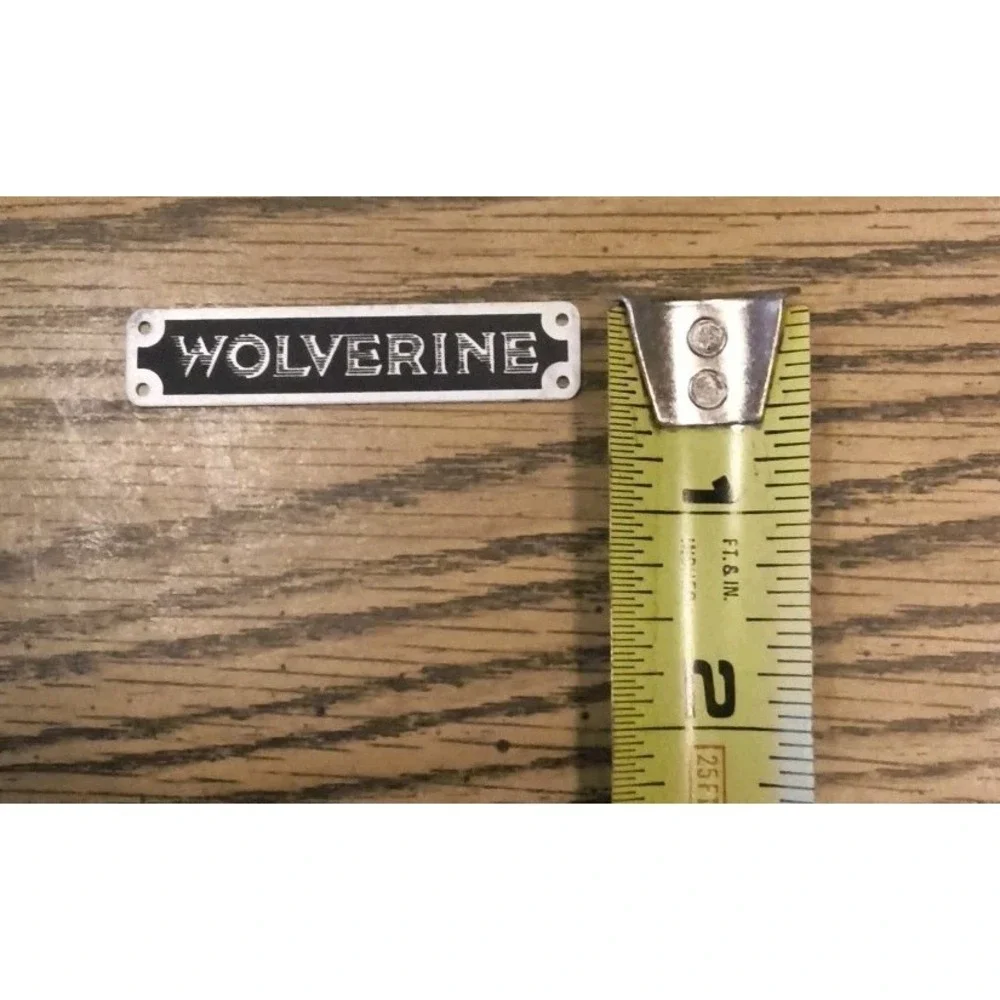 Vintage Original Wolverine Boots Shoes Metal Advertising Tag